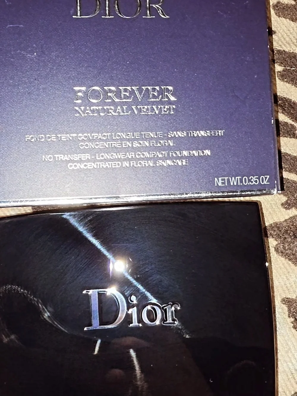 Dior Compact Powder Duo in Light Beige and White